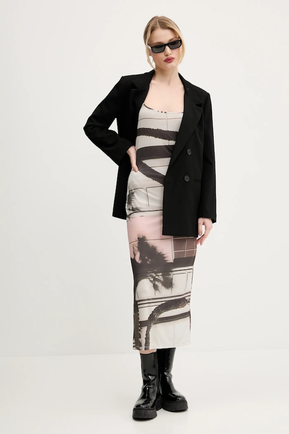 Φόρεμα Desigual SHELLEY 25SWVK56 μπεζ SS25