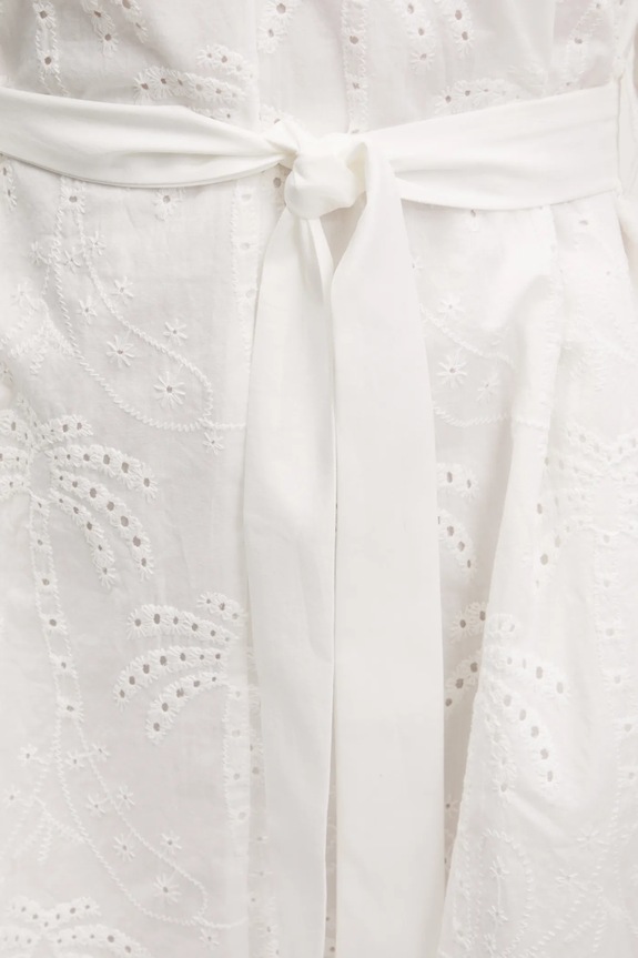 Desigual vestito in cotone TOURS 25SWVW09 bianco