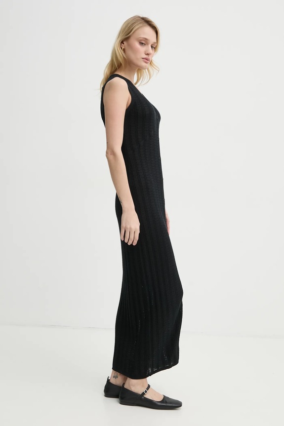 Filippa K vestito in cotone 31090.FK nero SS25