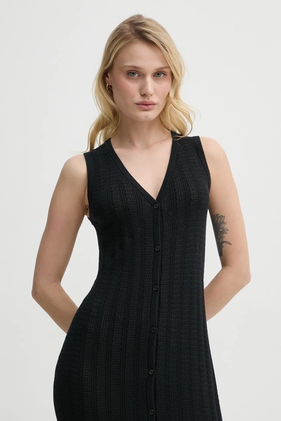 Filippa K vestito in cotone nero 31090.FK