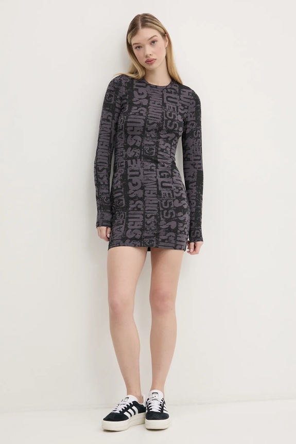 Φόρεμα Guess Originals μακρύ μαύρο W5RK78.K1D80
