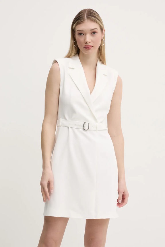 Φόρεμα HUGO 50537609 λευκό SS25