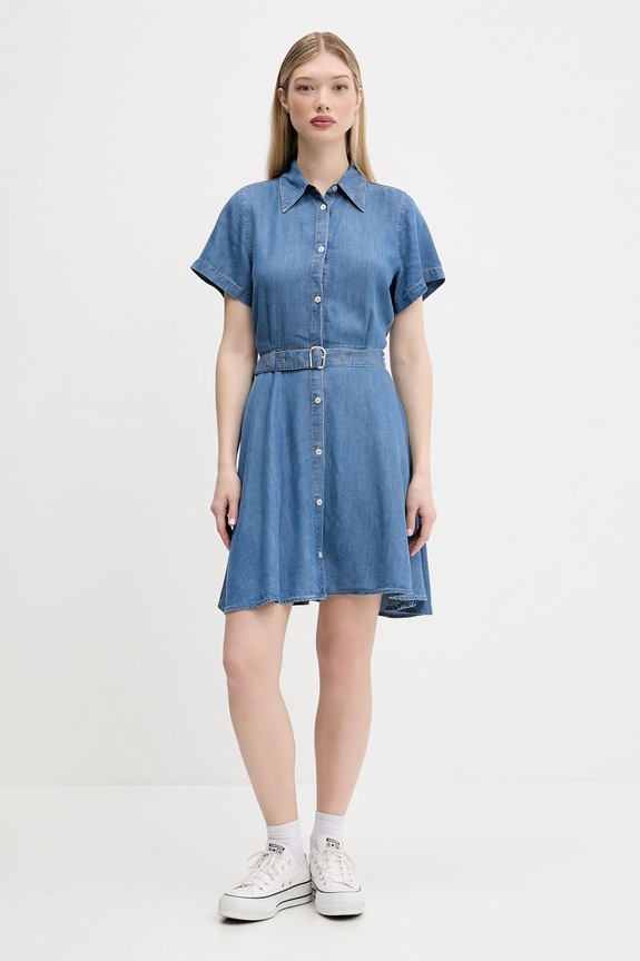 Φόρεμα HUGO 50538862 μπλε SS25