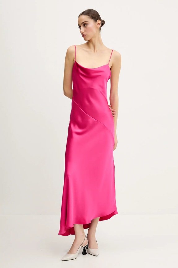 Obleka HUGO 50538974 roza SS25