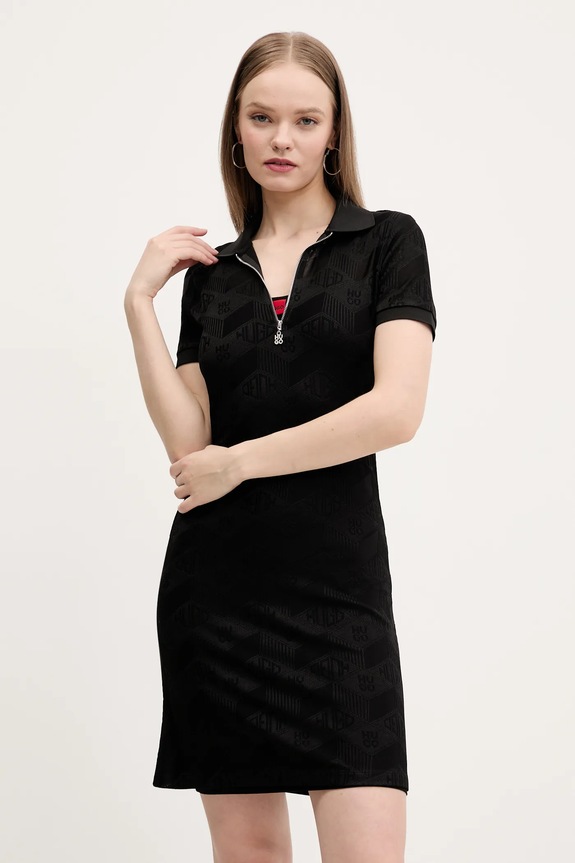 Φόρεμα HUGO casual μαύρο 50537774