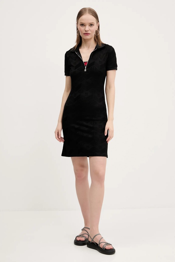 Φόρεμα HUGO 50537774 μαύρο SS25