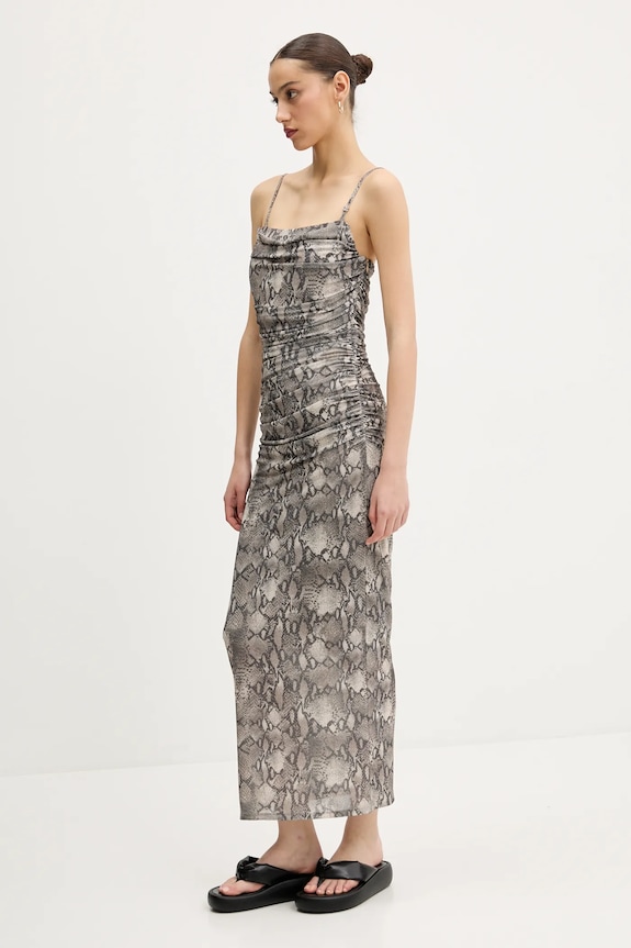 HUGO vestito 50540915 verde SS25