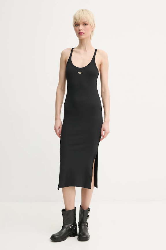 Haljina ZADIG&VOLTAIRE Planet friendly crna JWDR01067.11