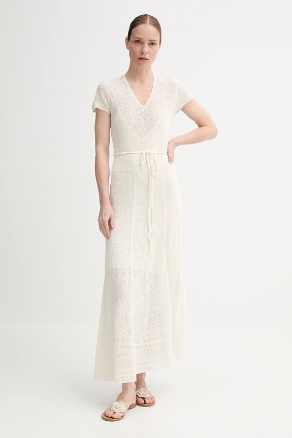 Vlněné šaty ZADIG&VOLTAIRE maxi béžová KWDR01193.102