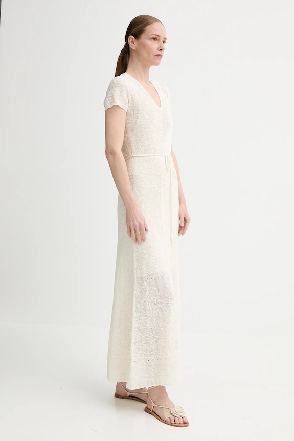Vlněné šaty ZADIG&VOLTAIRE KWDR01193.102 béžová SS25