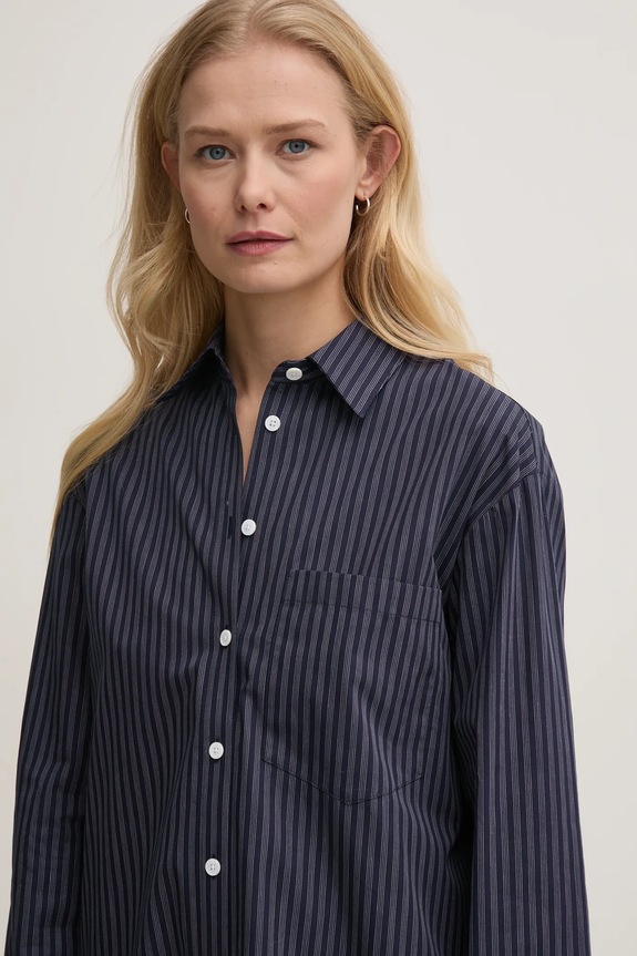 ZADIG&VOLTAIRE sukienka bawełniana granatowy WWDR02517.404
