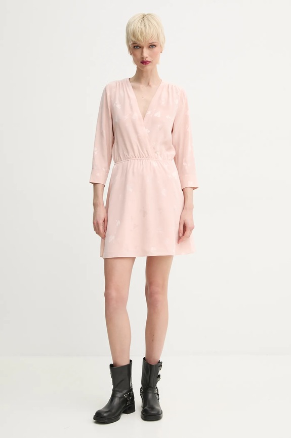 ZADIG&VOLTAIRE sukienka jedwabna WWDR02526.670 pomarańczowy SS25