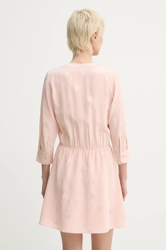 Odzież ZADIG&VOLTAIRE sukienka jedwabna WWDR02526.670 pomarańczowy