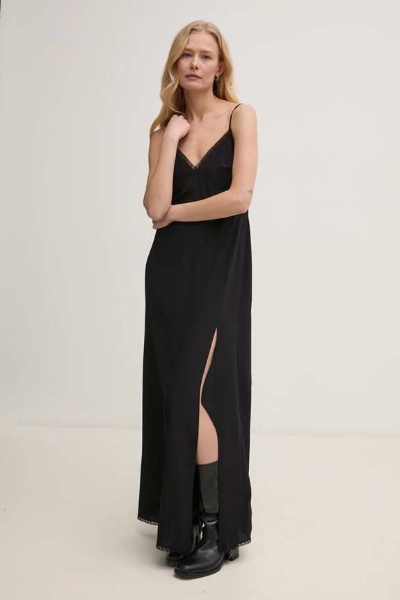 Odzież ZADIG&VOLTAIRE sukienka jedwabna WWDR02529.11 czarny