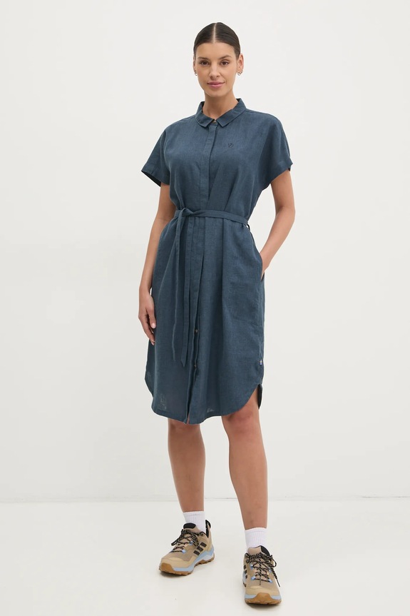 Φόρεμα Fjallraven Övik F14300013 μπλε SS26