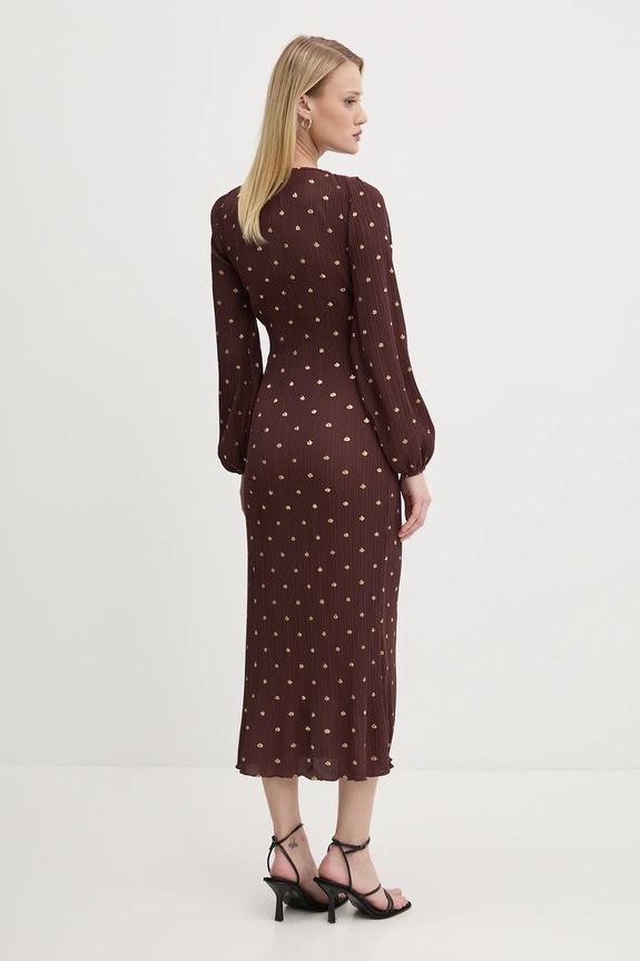 Odjeća Haljina Never Fully Dressed Plisse NFDDR1932 smeđa