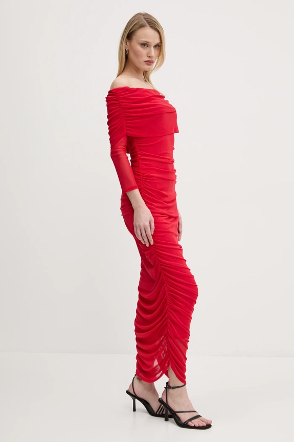Never Fully Dressed vestito Diaz maxi rosso NFDDR1739