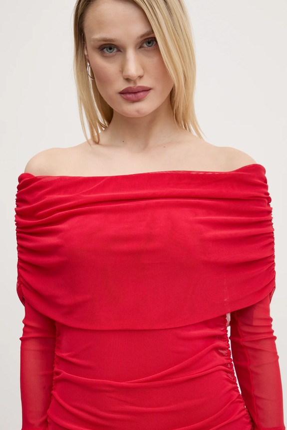 Never Fully Dressed vestito Diaz NFDDR1739 rosso SS25