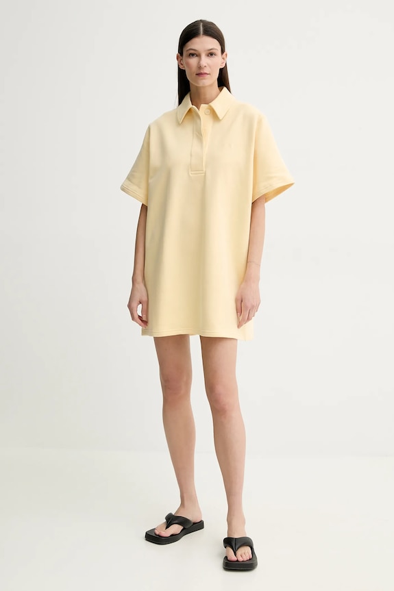 Stand Studio sukienka bawełniana Kennedi 66457.8505 żółty SS25