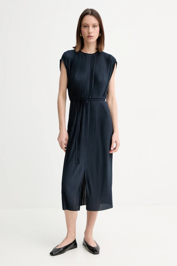 Haljina BOSS bez uzorka mornarsko plava 50521881