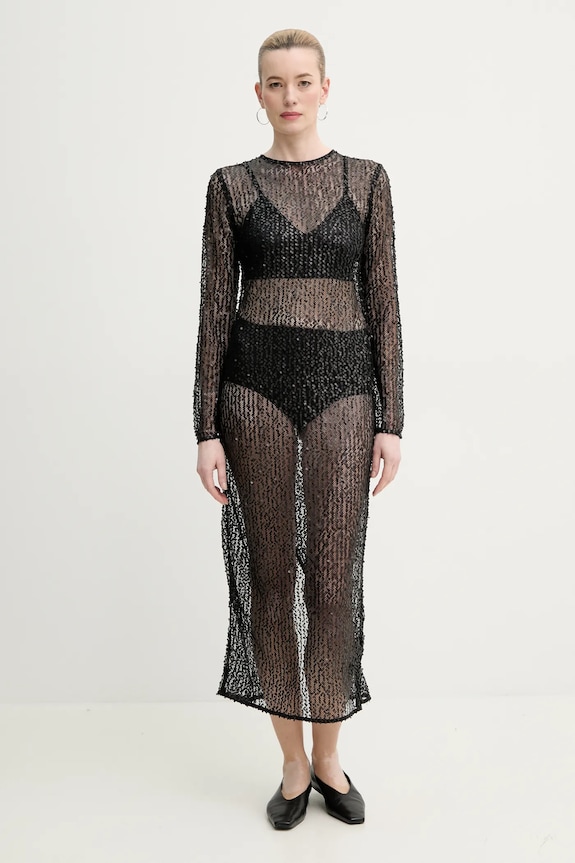 Samsoe Samsoe rochie SAMADDA cu modele negru F25100085