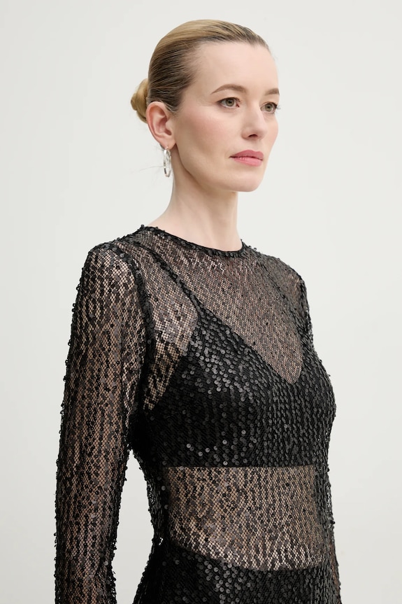 Samsoe Samsoe rochie SAMADDA F25100085 negru SS25