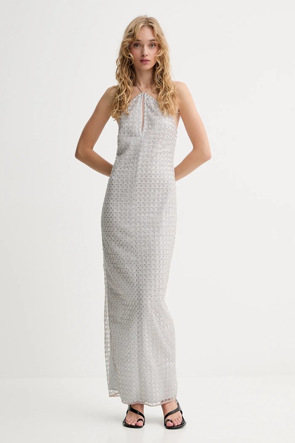 Haljina Rotate 113713800 siva SS25