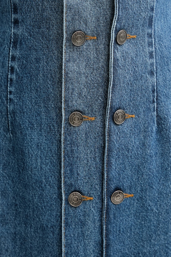 Rotate rochie din denim 1140741602 albastru