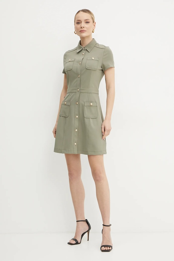Guess vestito ELORA W5GK70.KCBO2 verde SS25