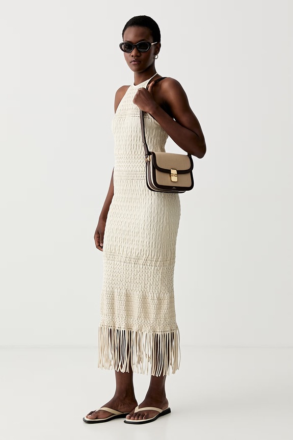 Nanushka vestito NEIVA NW25SSDR27005 beige SS25
