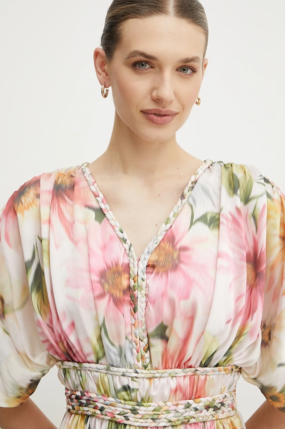 Φόρεμα Guess LUCIE W5PK1Z.WHHF0 ροζ