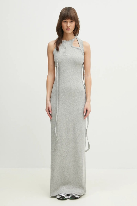 Ottolinger dress Tank Maxi with elastane silver 104.500404.02