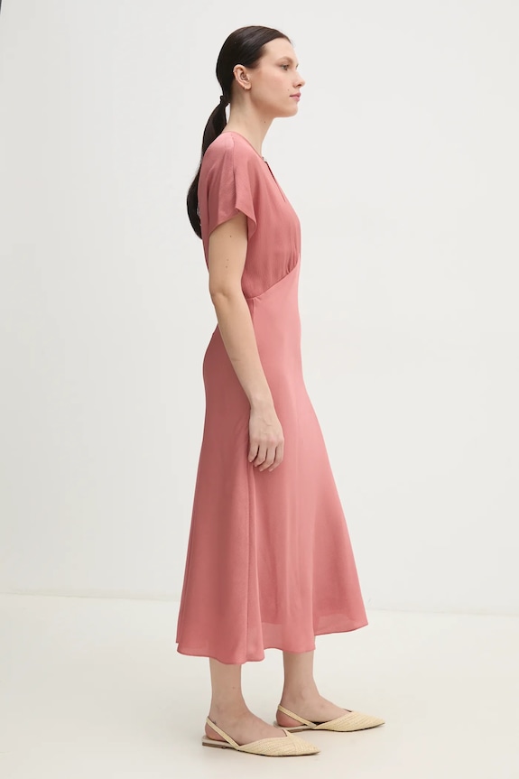 Calvin Klein sukienka K20K208144 pomarańczowy SS25
