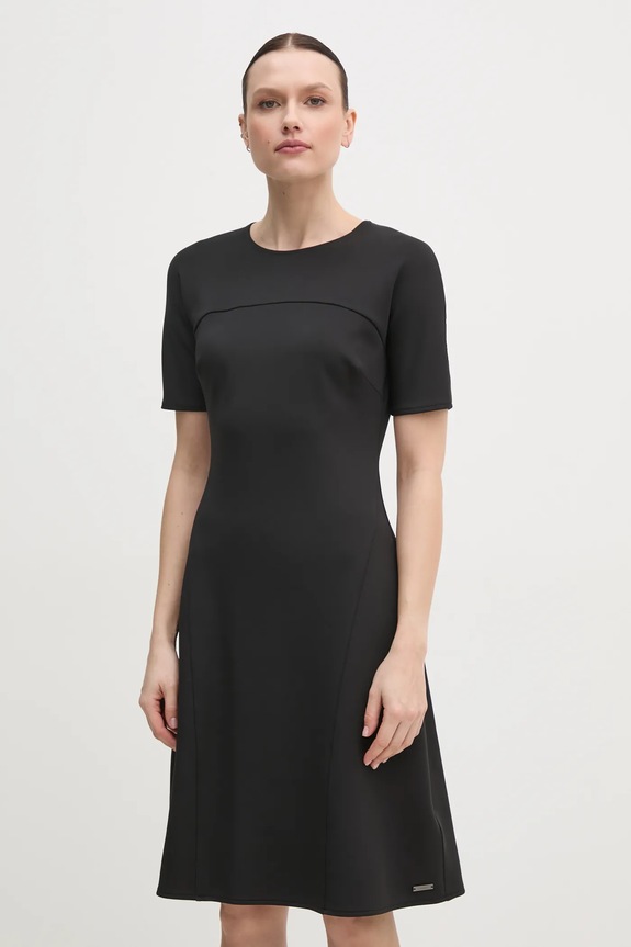 Šaty Calvin Klein s elastanom čierna K20K208151