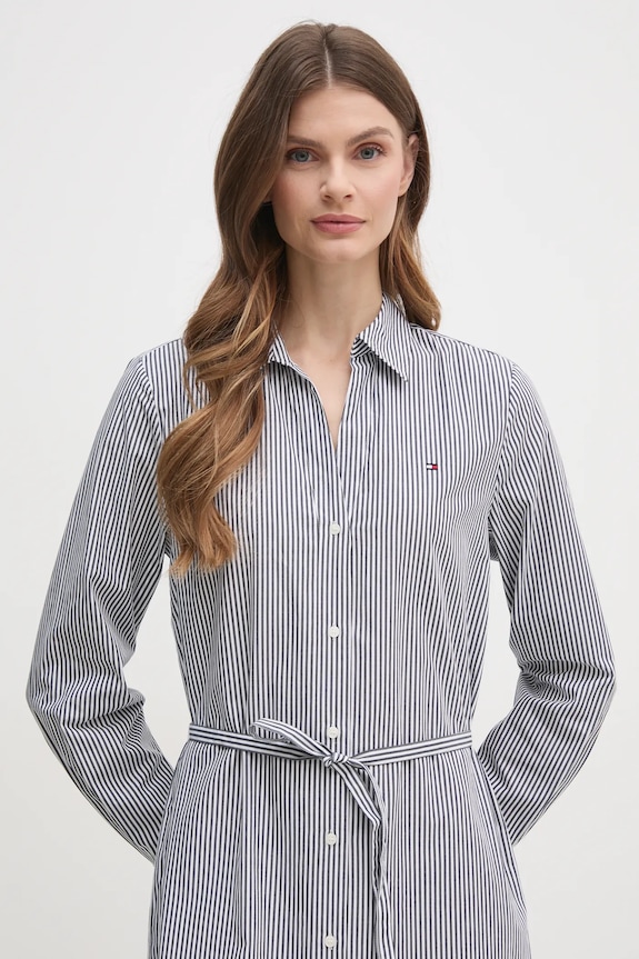 Šaty Tommy Hilfiger biela WW0WW45581