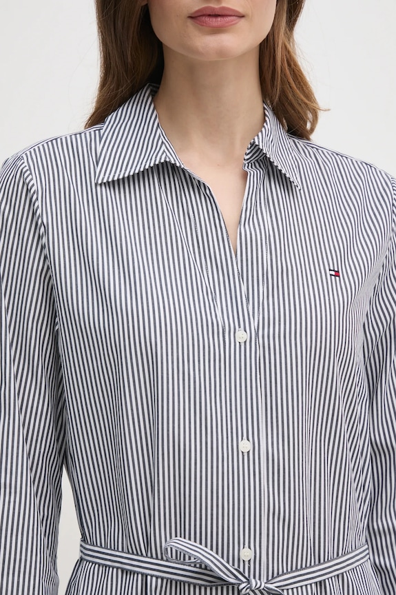 Šaty Tommy Hilfiger WW0WW45581 biela