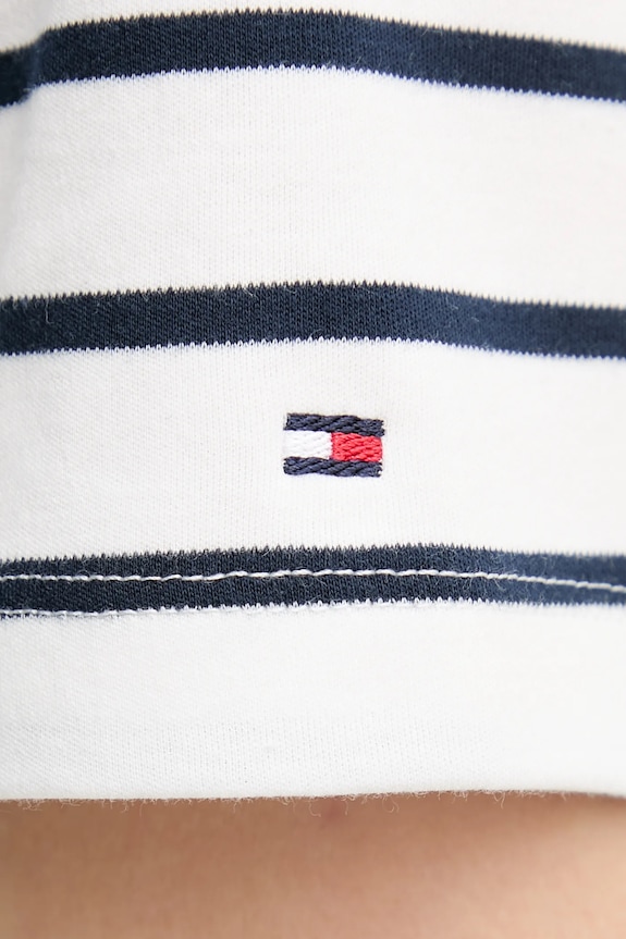 Bavlněné šaty Tommy Hilfiger WW0WW44547 bílá
