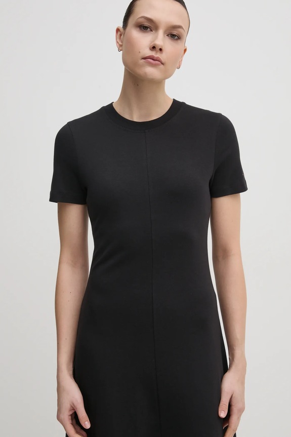 Bavlnené šaty Tommy Hilfiger čierna WW0WW44547