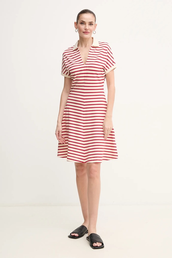 Tommy Hilfiger sukienka WW0WW44513 czerwony SS25
