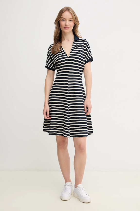 Šaty Tommy Hilfiger WW0WW44513 tmavomodrá SS25