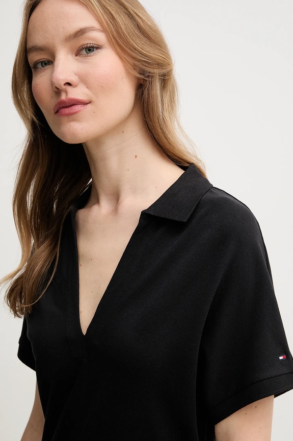 Šaty Tommy Hilfiger čierna WW0WW44513