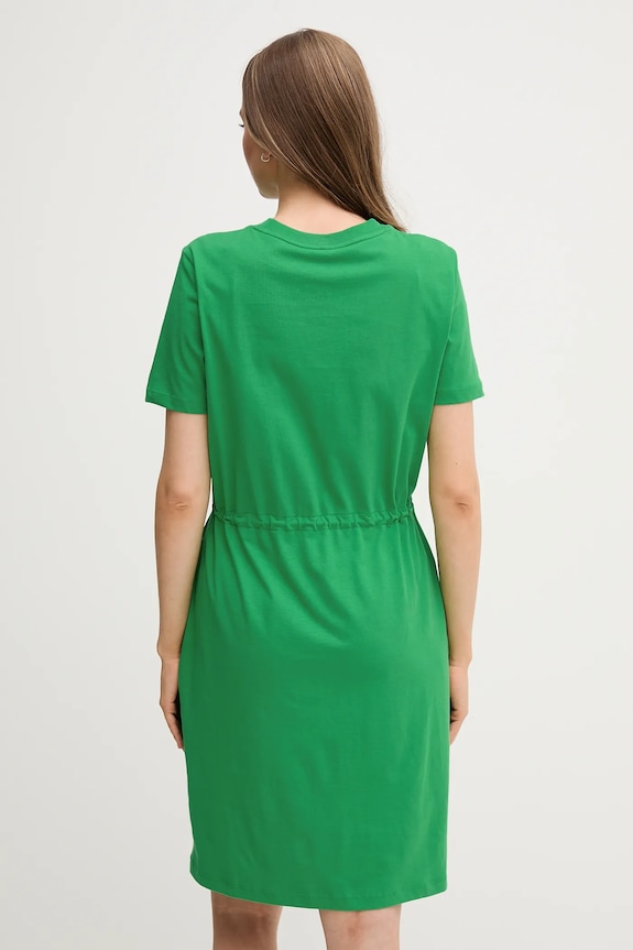 Ρούχα Βαμβακερό φόρεμα Tommy Hilfiger WW0WW45529 πράσινο