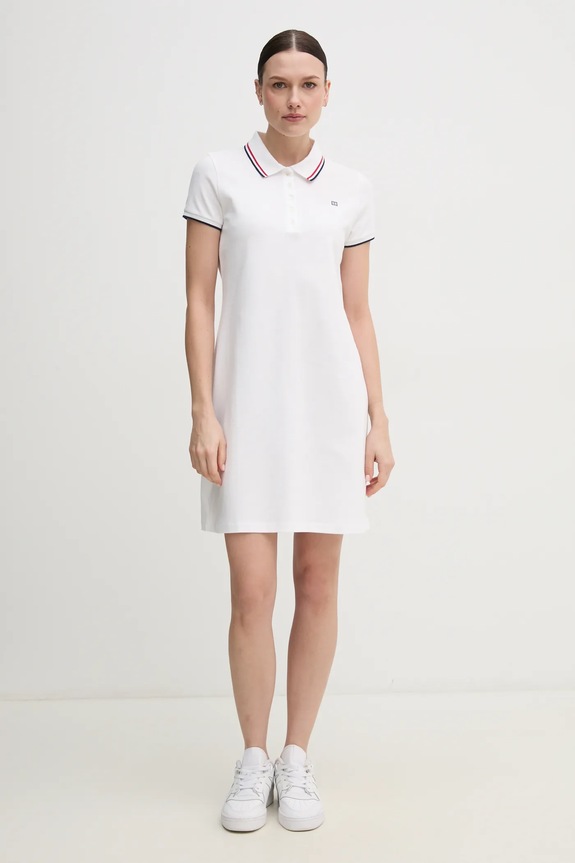 Šaty Tommy Hilfiger WW0WW45532 bílá SS25