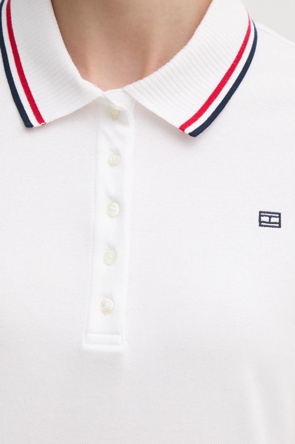 Šaty Tommy Hilfiger WW0WW45532 bílá