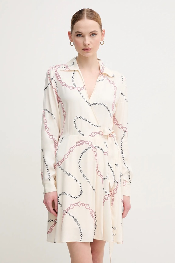 Haljina Tommy Hilfiger casual bež WW0WW44664