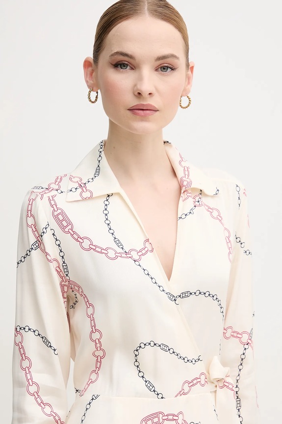 Haljina Tommy Hilfiger bež WW0WW44664