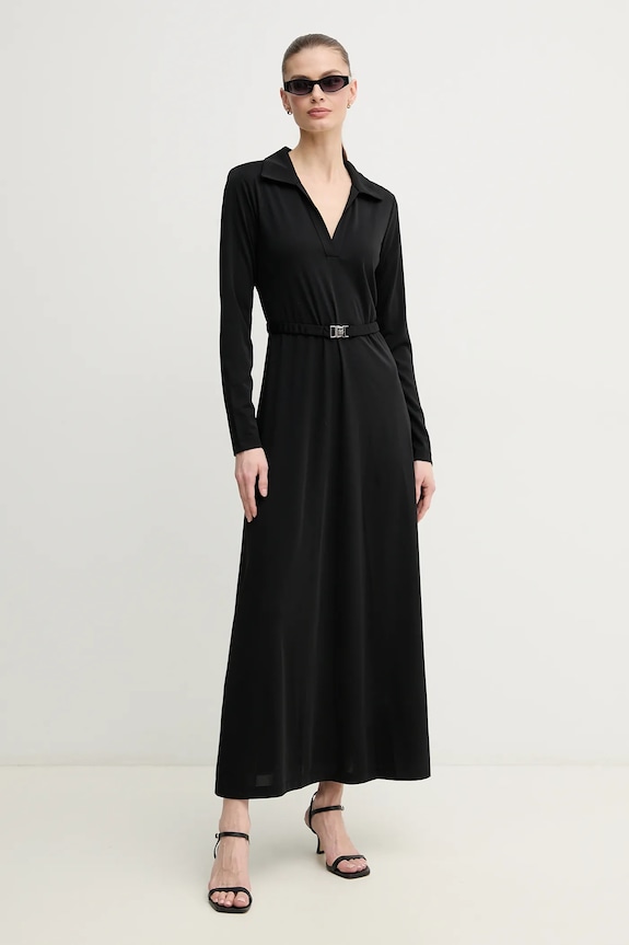 Φόρεμα Dkny μακρύ μαύρο DD5J1H52