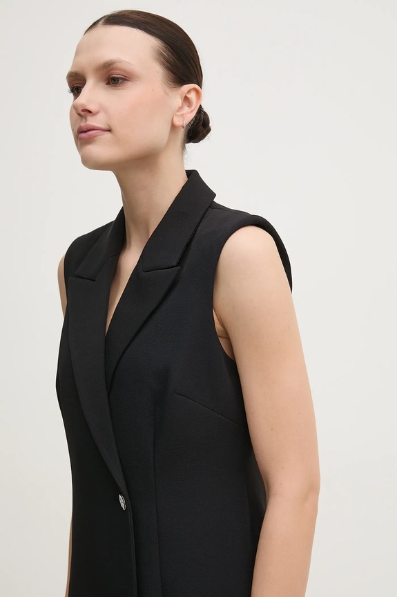 Dkny sukienka czarny DD5U1H66