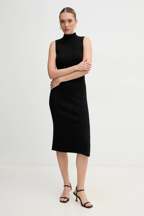 Dkny sukienka DJ5R0626 czarny SS25