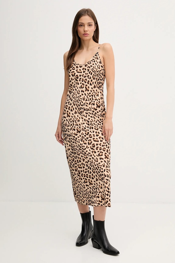 Φόρεμα Dkny casual μπεζ DJ5D9053